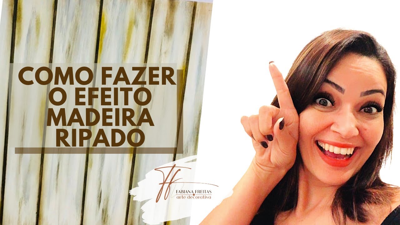 Passo a passo  - Como Pintar o Efeito Madeira Ripada
