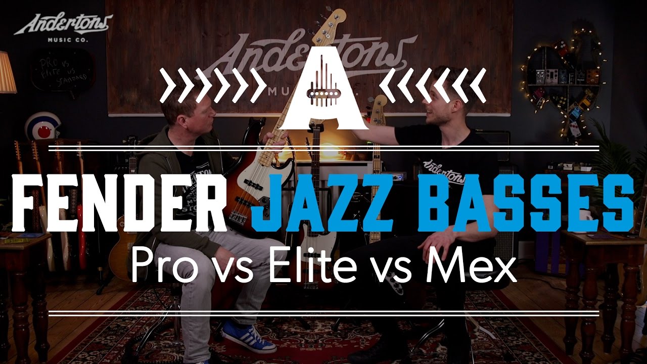 Fender Jazz Bass Shootout - Pro vs Elite vs Mex Standard