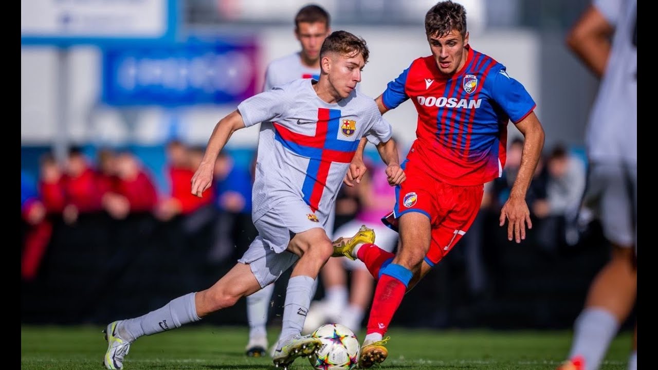 Pau Prim Debut vs Viktoria Plzeň U19 | UEFA Youth League Debut (01/11/2022)