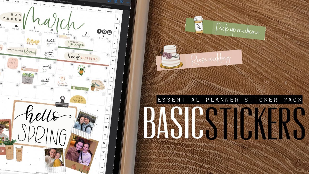 🎉🎉 CUTE planner icon stickers with colorful strips \\ Modern planning basic stickers 🎉🎉