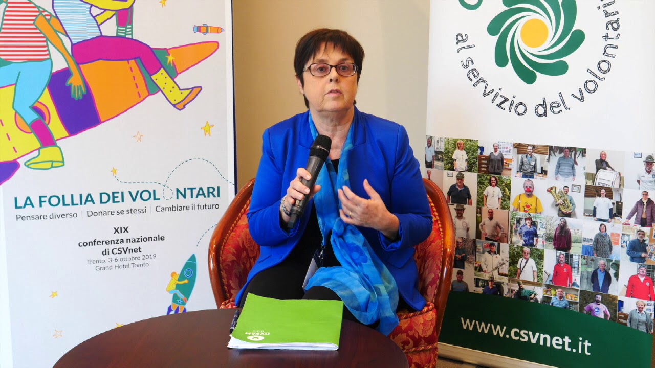 Conferenza CSVnet 2019 - Intervista a Sabina Siniscalchi