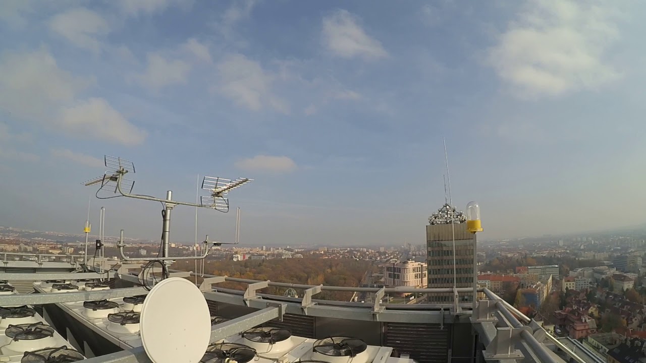 Zkouška sirén Praha Vinohrady - siren test Prague 7.11.2018