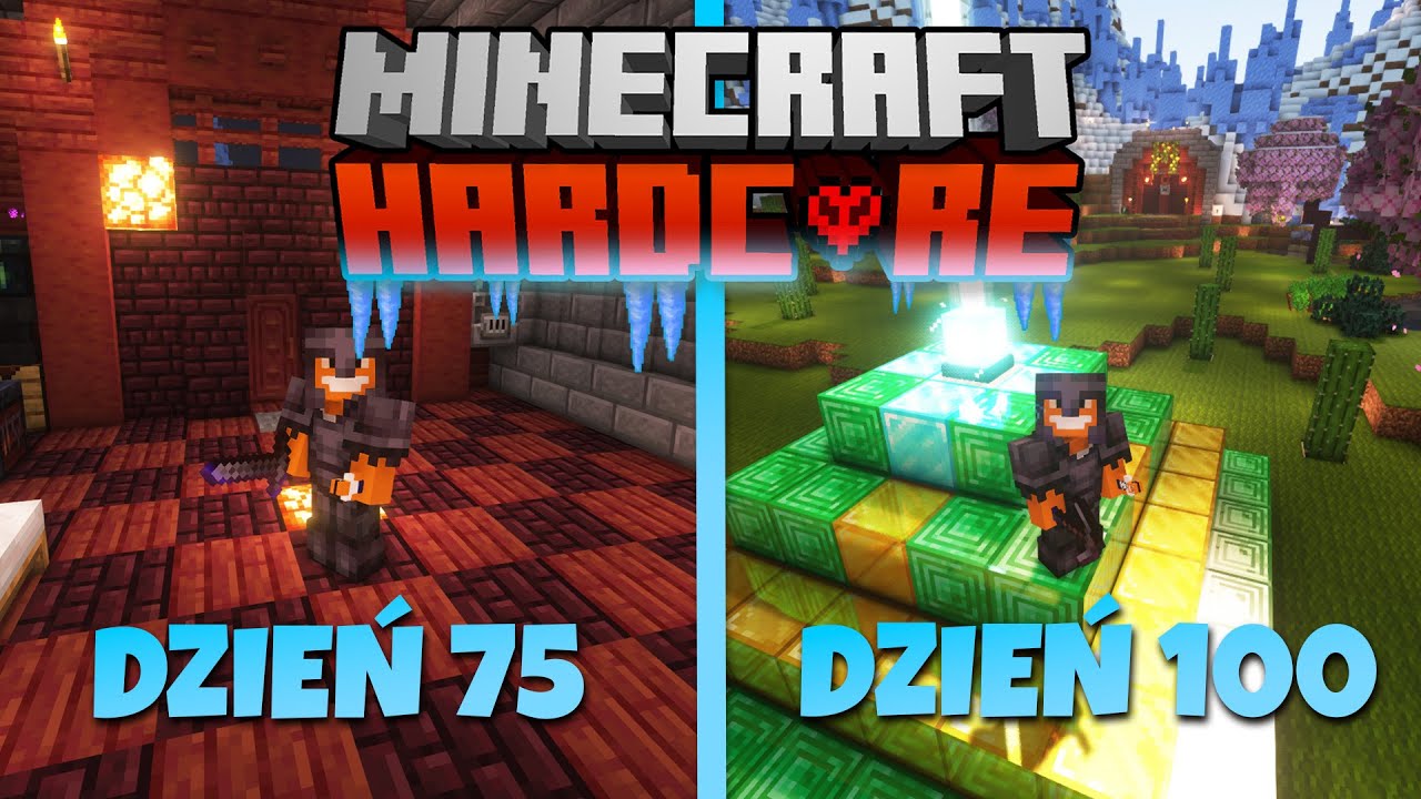 Przeżyłem 100 DNI na świecie ICE SPIKES w Minecraft HARDCORE