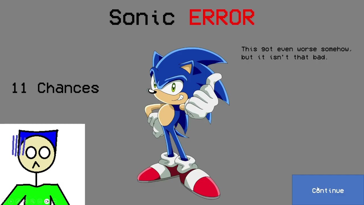 Sonic Error — Both Endings (Good & Bad)