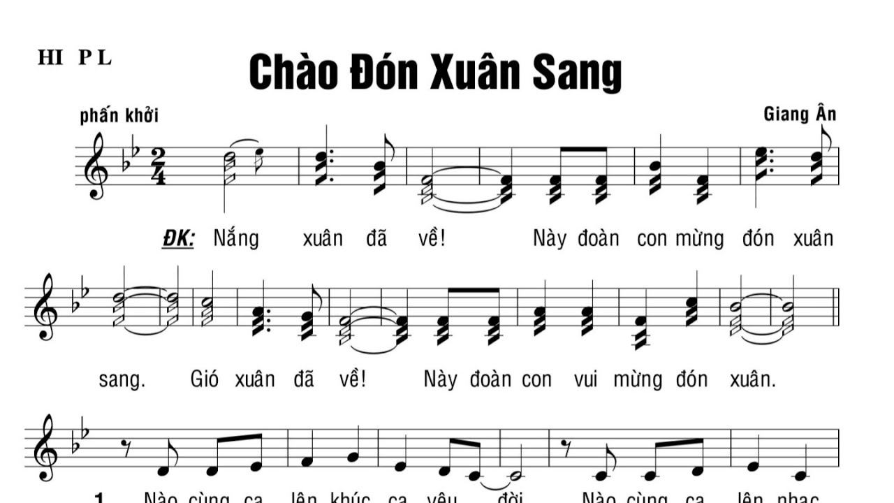 CHÀO ĐÓN XUÂN SANG - GIANG ÂN - Trình bày Duyên Quỳnh & Minh Khoa - ( Xuân )