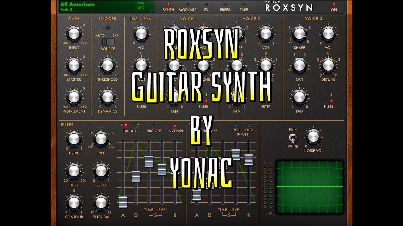 ROXSYN - AUv3 Polyphonic Guitar Synthesizer - iPad Demo - Live Stream
