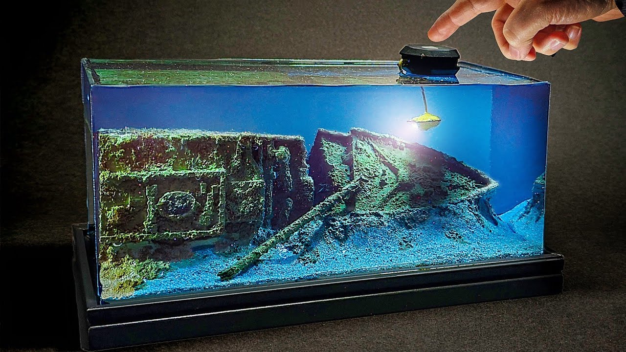 BRITANNIC WRECK (Titanic sistership) discovered by submarine DIORAMA/ How to make/ DIY