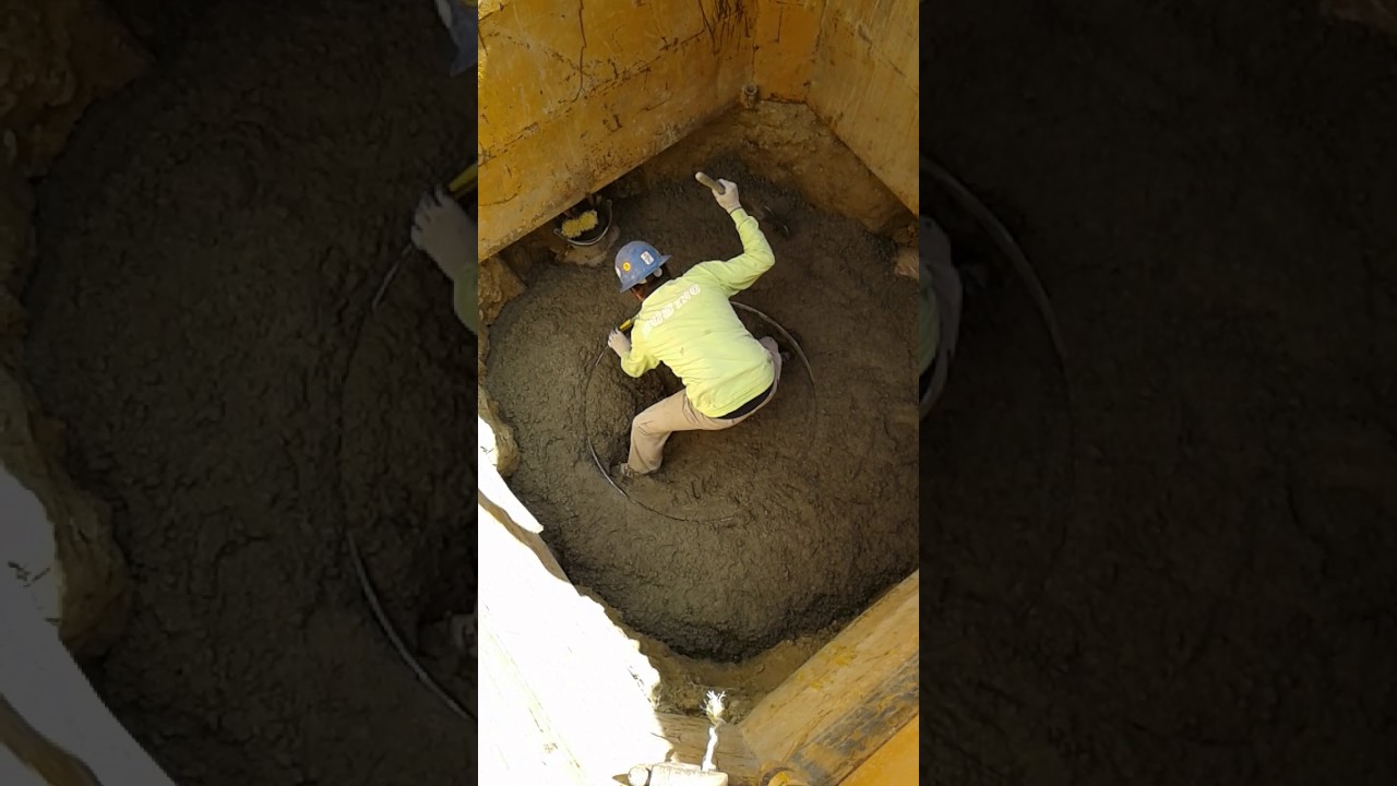 This how you make a sewer man hole base.