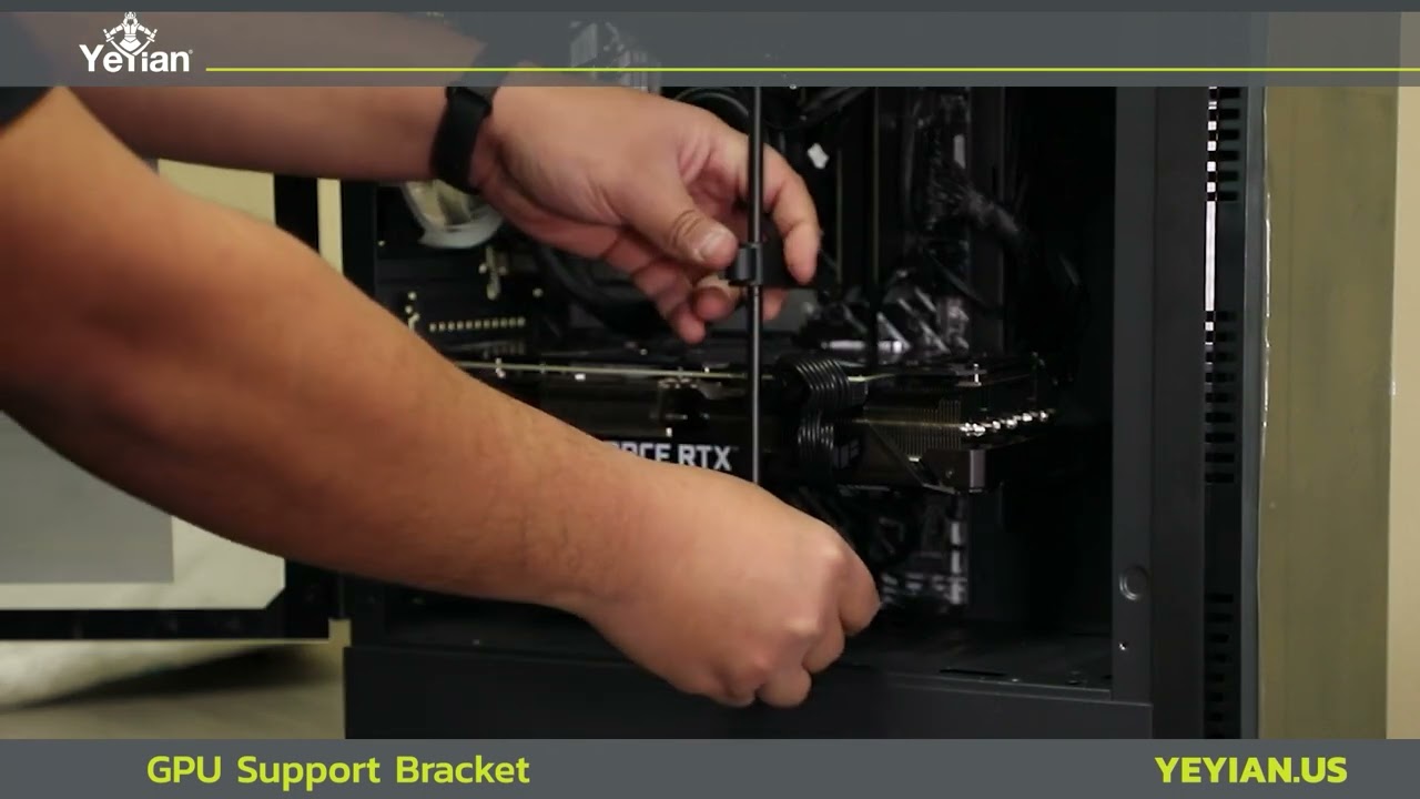 How to install a GPU Support Bracket to Yeyian Gaming Pcs