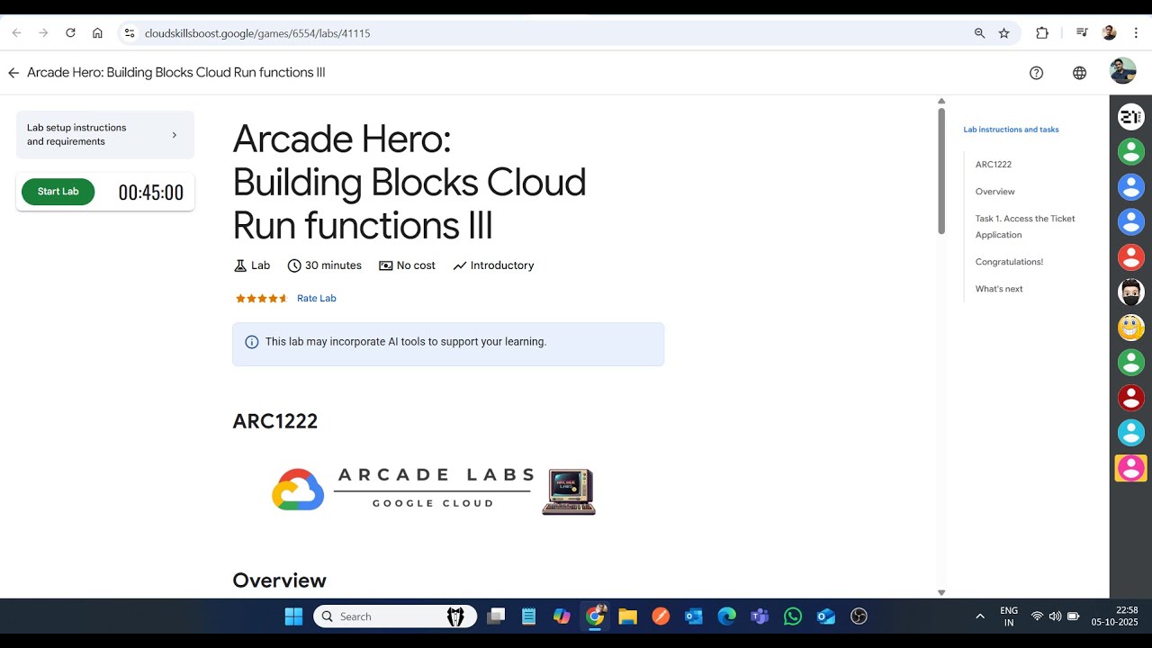 Arcade Hero: Building Blocks Cloud Run Functions III || Лабораторное решение || Google Cloud Arca...