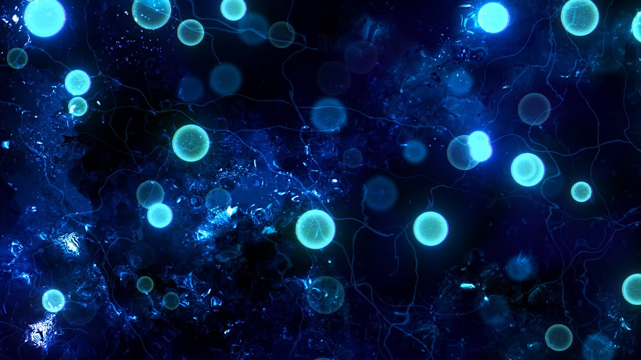 Blue Particles and Textures Background video | Footage | Screensaver
