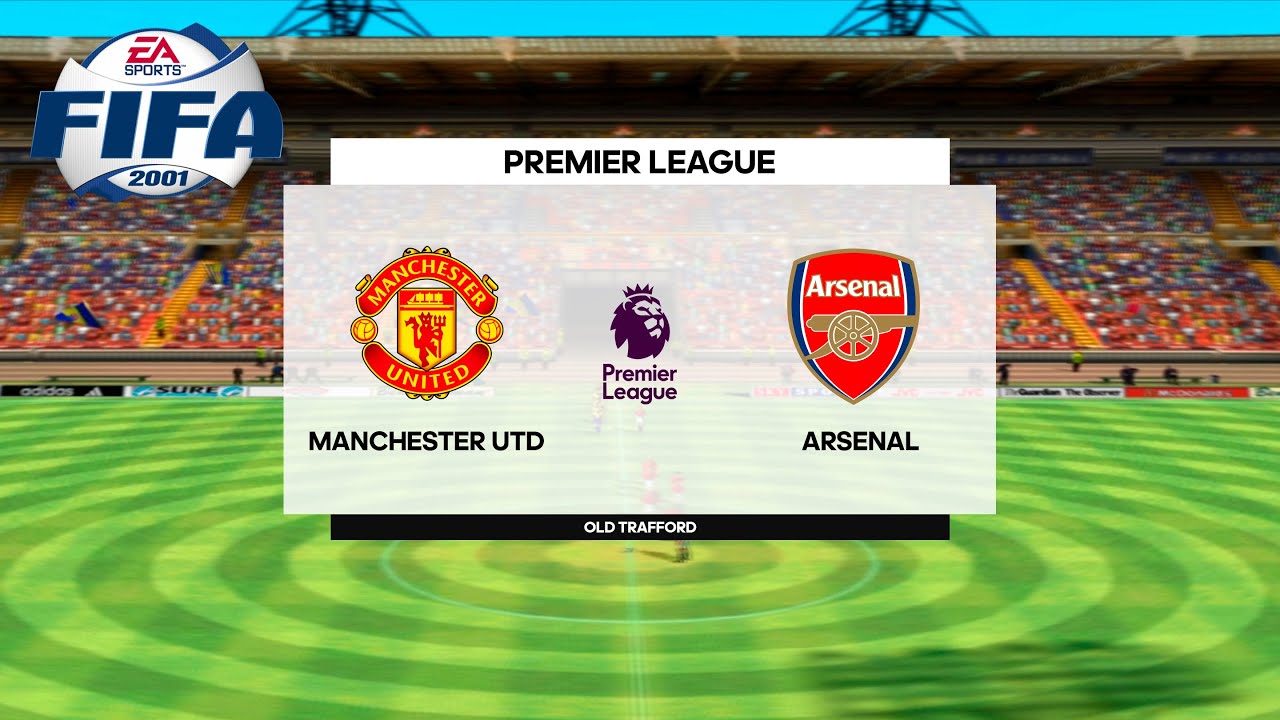 FIFA 2001 - Manchester United vs Arsenal - Gameplay Playstation 2 HD [PCSX2]