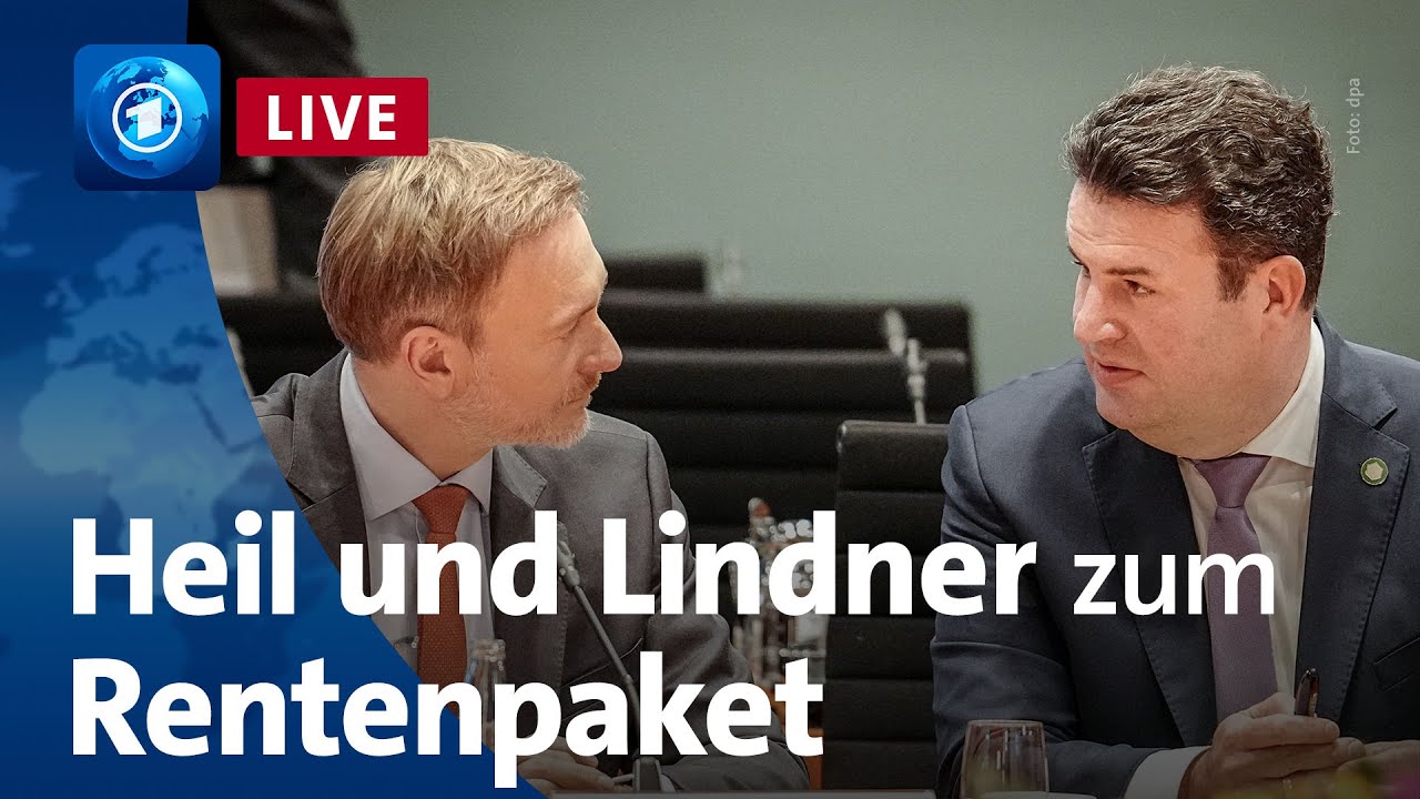 Heil und Lindner präsentieren Rentenpaket
