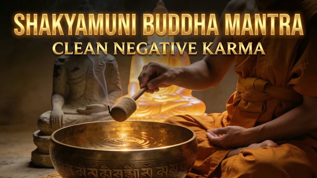 Shakyamuni Buddha Mantra | Clean Negative Karma  | Calm Mind, Focus & Inner Stillness | Tibetan