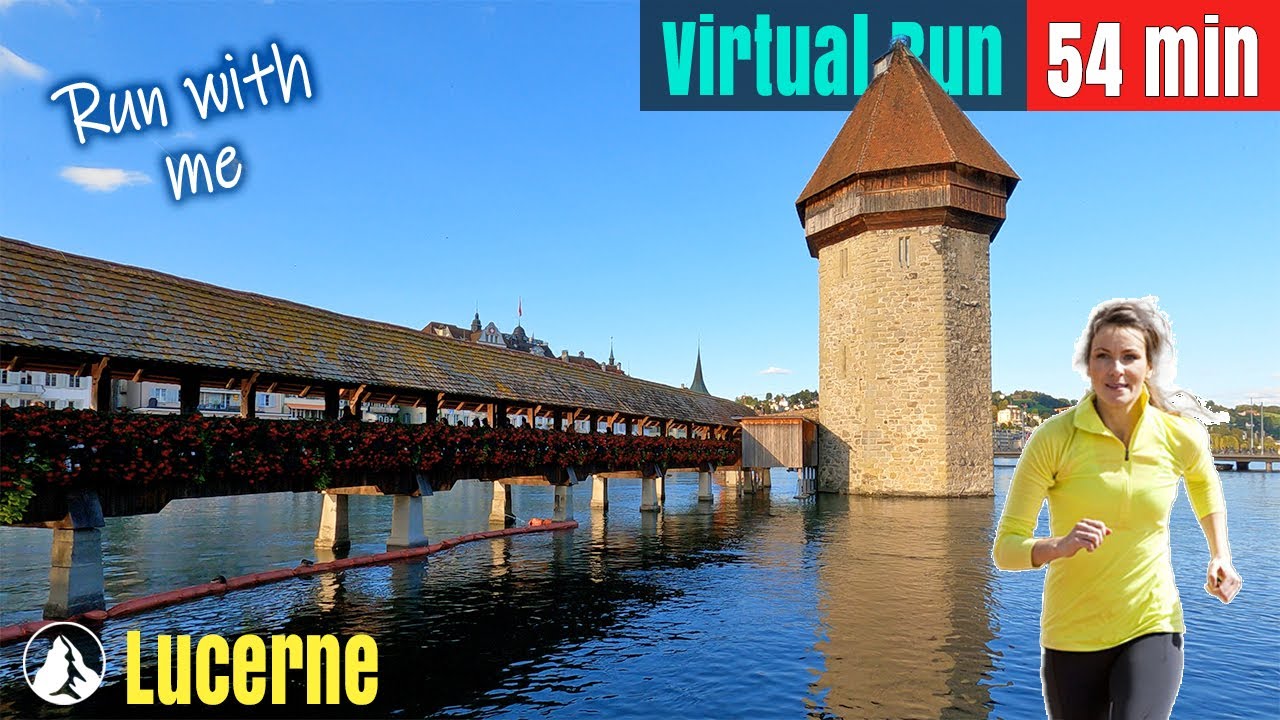 Люцерн Швейцария Страна чудес | Беговая дорожка | Виртуальный забег #57