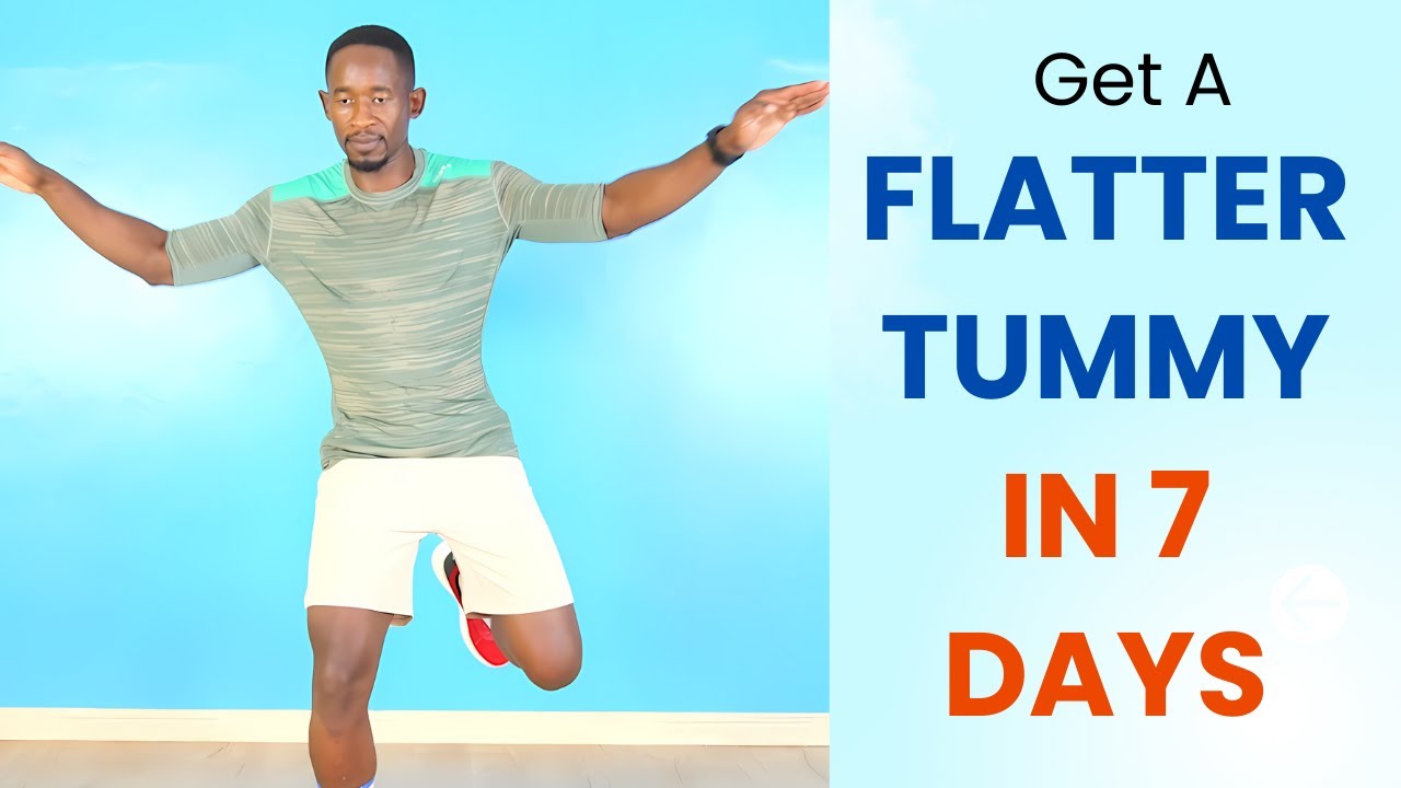 FLATTER TUMMY IN 7 DAYS WALKING AT HOME - 30-Minute Cardio Workout