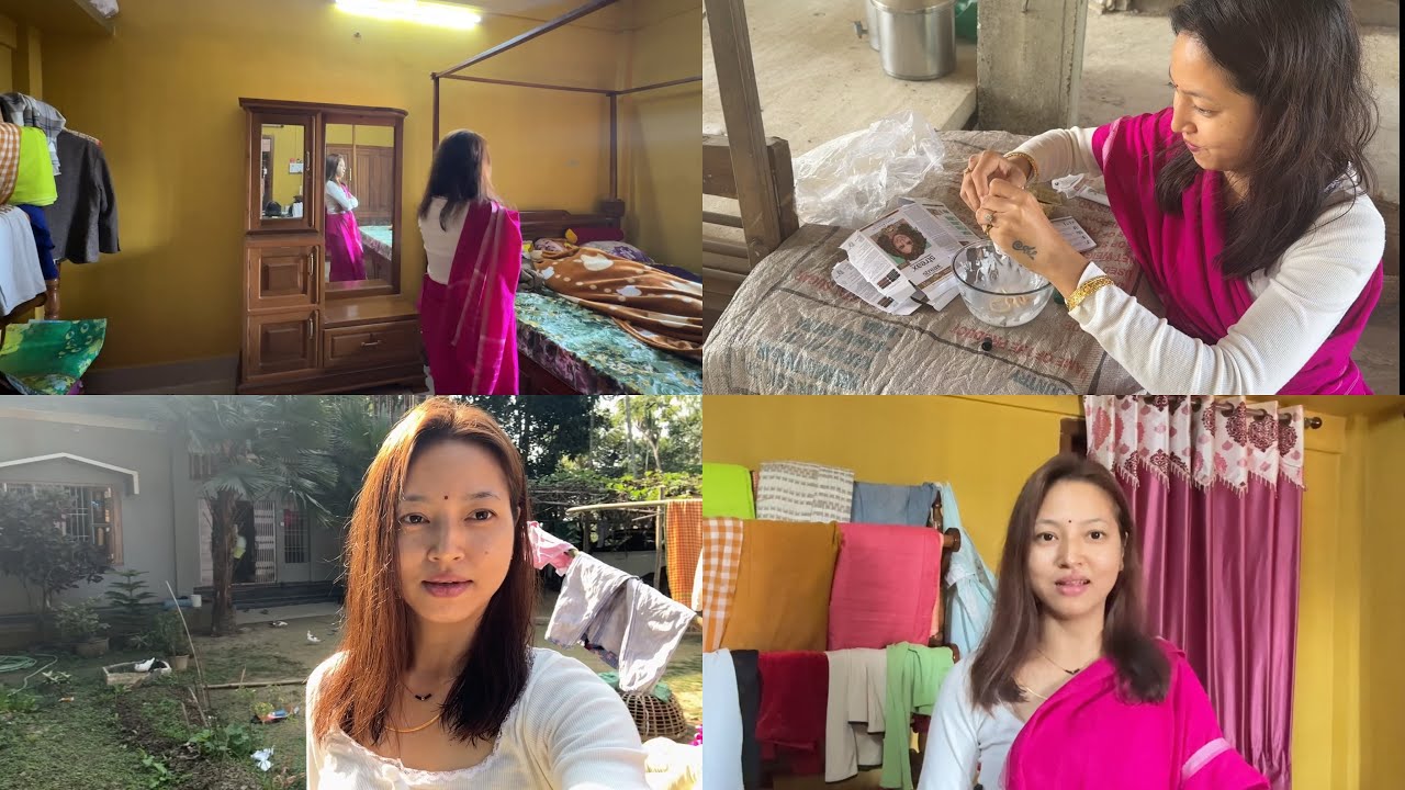 Hair Colour Sangdoke 😇 || Luhongba Chatpagi Ready Ni 😍 || Tamo Na Pakchei Haire Loire 😂