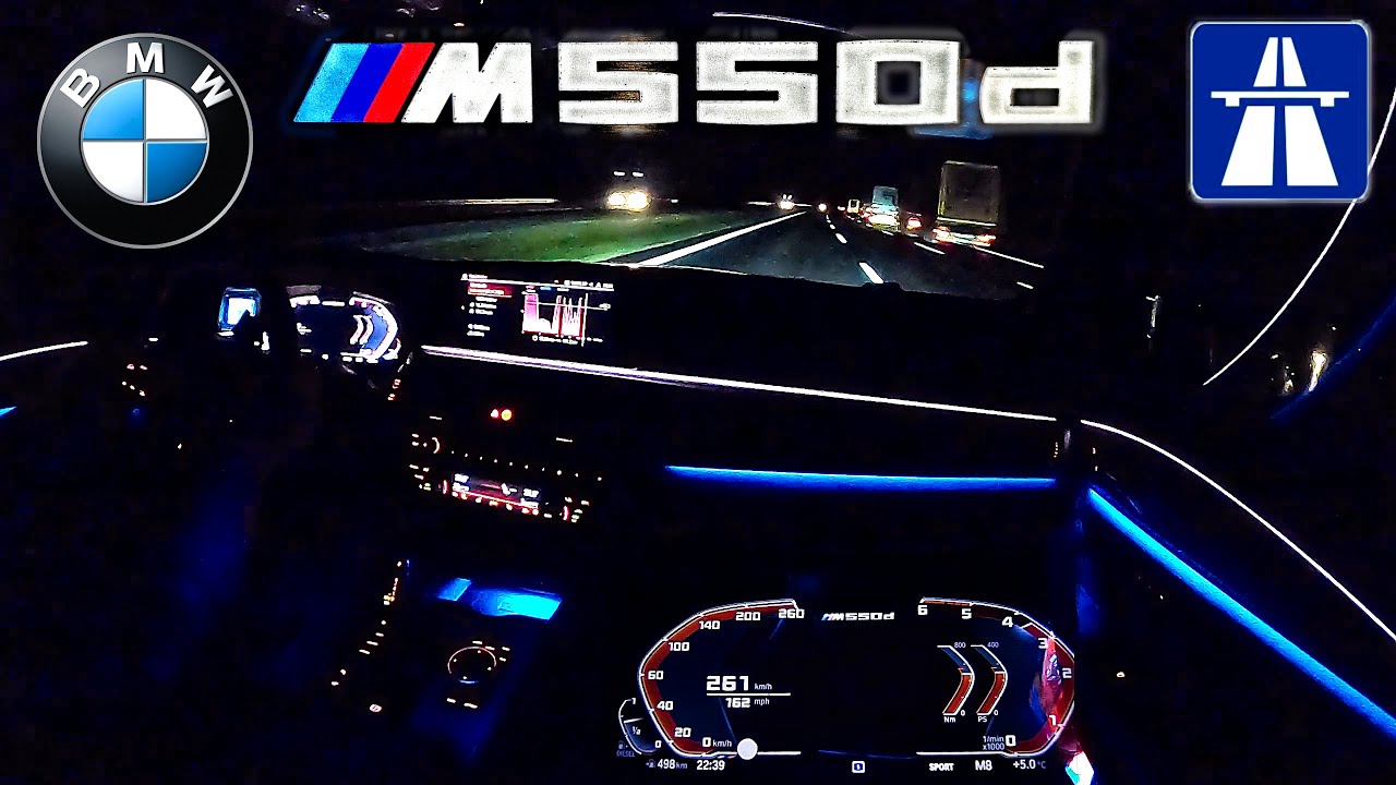 Schnelle Autobahn-Nachtfahrt im BMW M550d (inkl. Verbrauch)