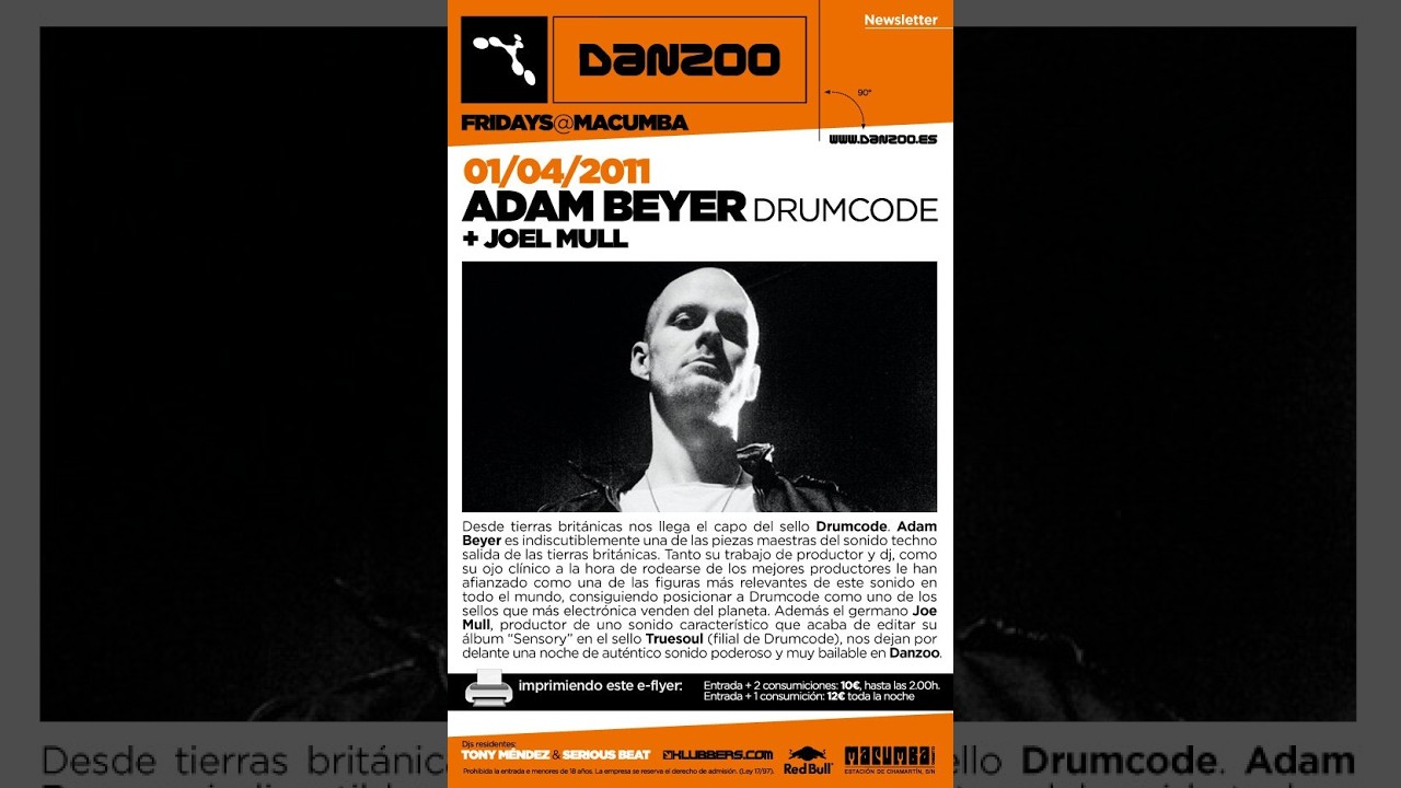 Warming up for Adam Beyer&Joel Mull  Drumcode night @Danzoo (Macumba, Madrid)2011 04 01