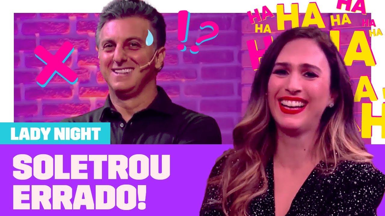 LUCIANO HUCK soletra, ERRA e TATÁ WERNECK não perdoa! | Lady Night | Humor Multishow