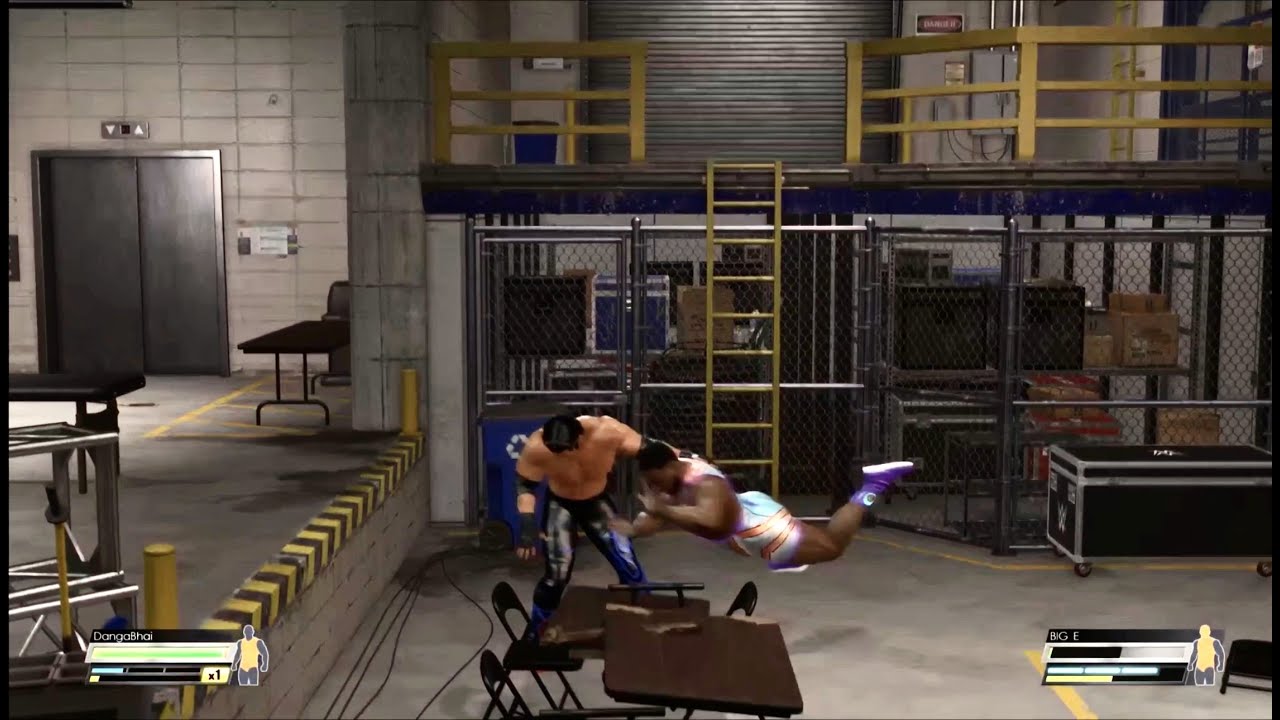 Big E Knocked Out By A Table | WWE 2K22 Backstage Brawl