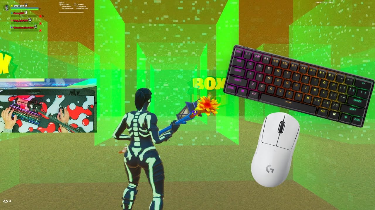 😴SteelSeries Apex Pro Mini ASMR Fortnite Chill 💤 Box Fight Zone Gameplay Smooth📦 240HZ
