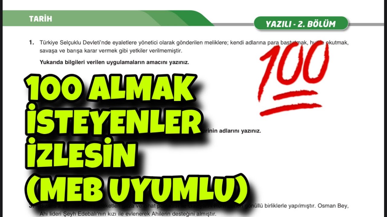 10.Sınıf Tarih 1.Dönem 2.Yazılı