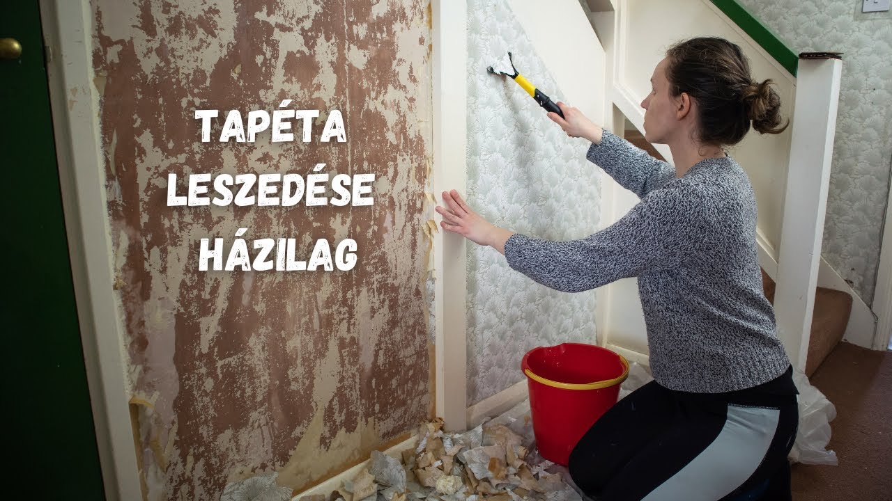 TAPÉTA leszedése és festés | Hogyan szedjük le a tapétát egyszerűen
