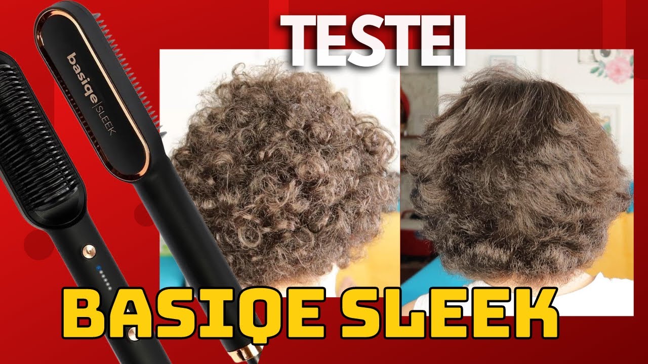 😤BASIQE SLEEK- TESTEI EM CABELO CACHEADO😱