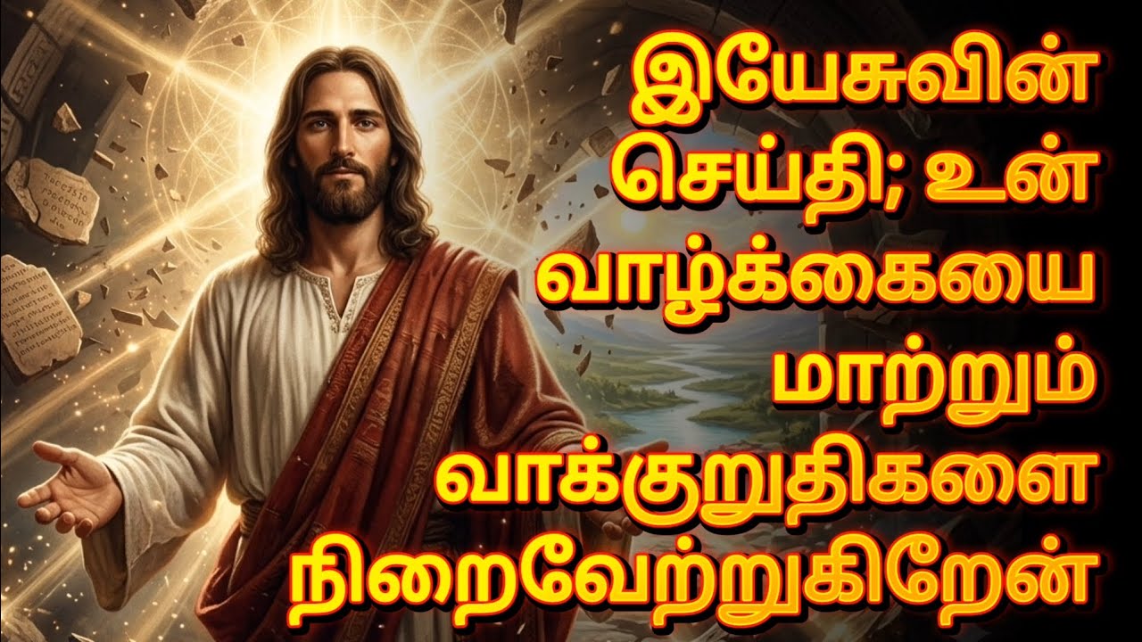 இயேசுவின் செய்தி; உன் வாழ்க்கையை மாற்றும் வாக்குறுதிகளை நிறைவேற்றுகிறேன்|Powerful JesusMessage Tamil