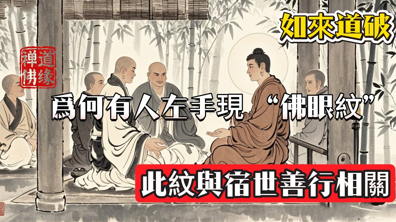 爲何有人左手現 “佛眼紋”？如來道破：此紋與宿世善行相關 #佛 #情感 #心灵感悟 #佛教 #佛教文化 #人生感悟 #禅意生活 #佛法 #搞笑 #菩提解脫道