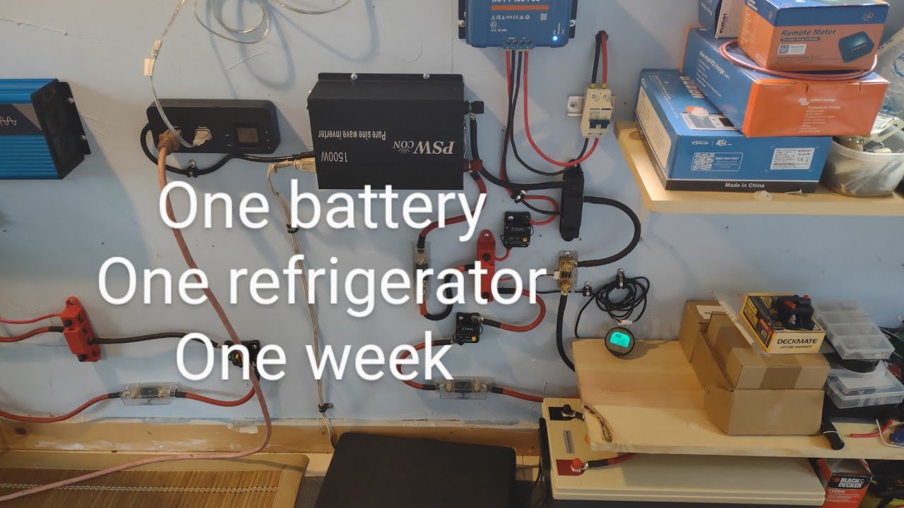 Full week results. 200ah LiFePO4/300watts solar/20 cu.ft. refrigerator 24/7