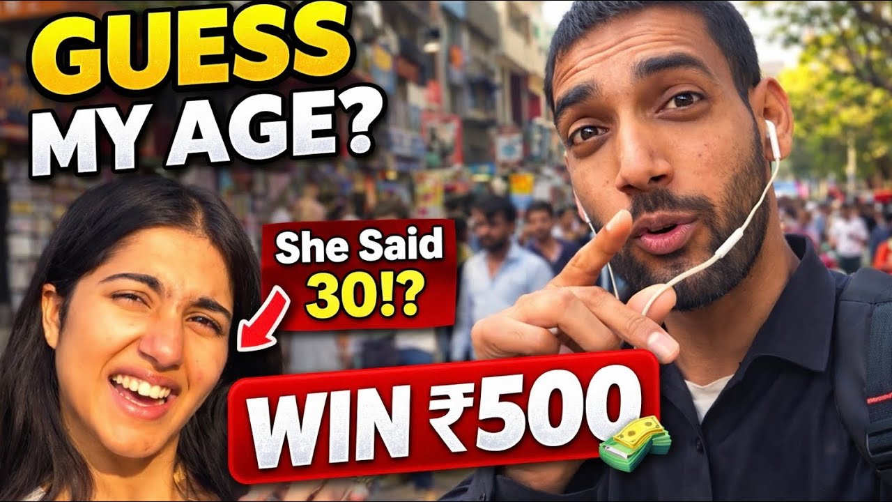 Guess My Age & Win ₹500 😱 | Public Challenge in Delhi