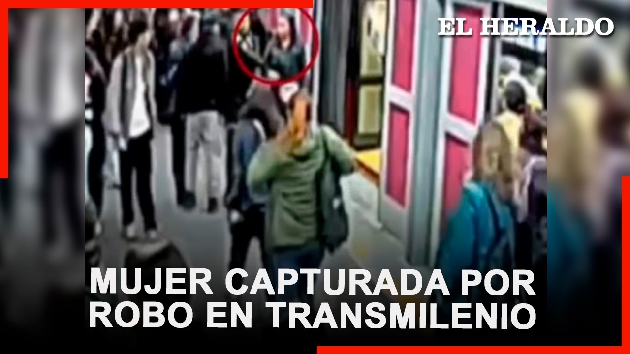 Así fue capturada mujer que habría robado cinco celulares a usuarios en TransMilenio