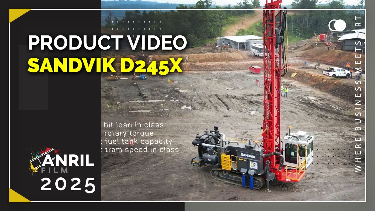 Sandvik D245X drilling rig for Mining Industry - Product Profile Video