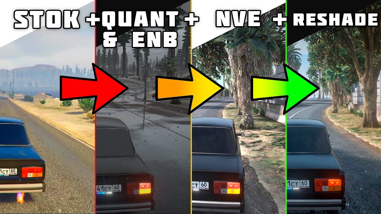 Лучшая графика на RageMP: NVE + QuantV + ENB + RESHADE + Smotra Rage! (GTA V, 1920:910, гайд)