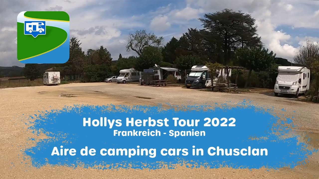 Aire de service pour Camping Car in Chusclan (Frankreich) - Herbst Tour 2022