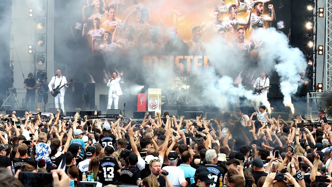 White Stars - SK Sturm ist neuer Meister (Meisterfeier 2024)