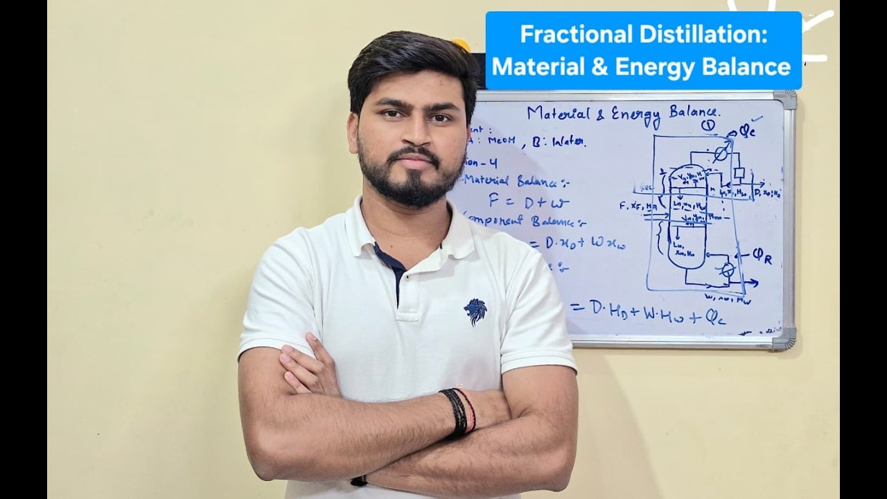 Material and Energy Balance || Distillation || Part 12