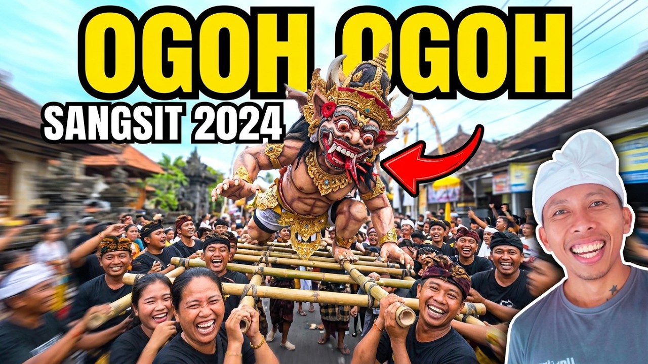 Kegembiraan Warga Bali Sebelum Nyepi ! Ogoh Ogoh Desa Sangsit 2024
