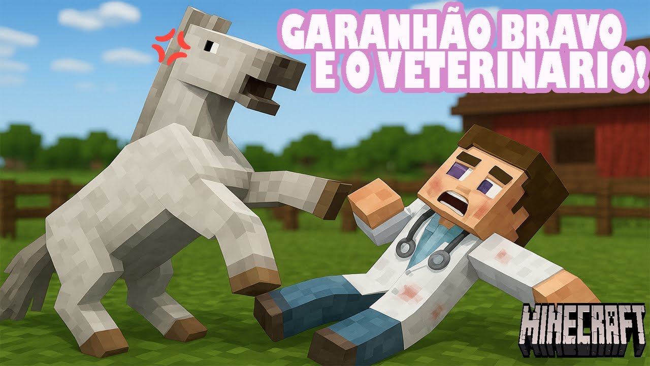 O GARANH&Atilde;O BRAVO DEU TRABALHO PARA O VETERIN&Aacute;RIO! fazenda ep 102 minecraft  ​ @tr3sberto