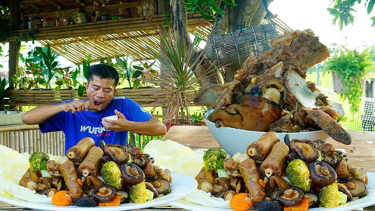 Eating Bull Tail vs. Buffalo Legs: Blind Taste Test Mukbang ASMR