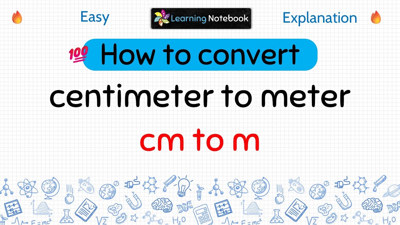 cm to m - how to convert centimeter to meter