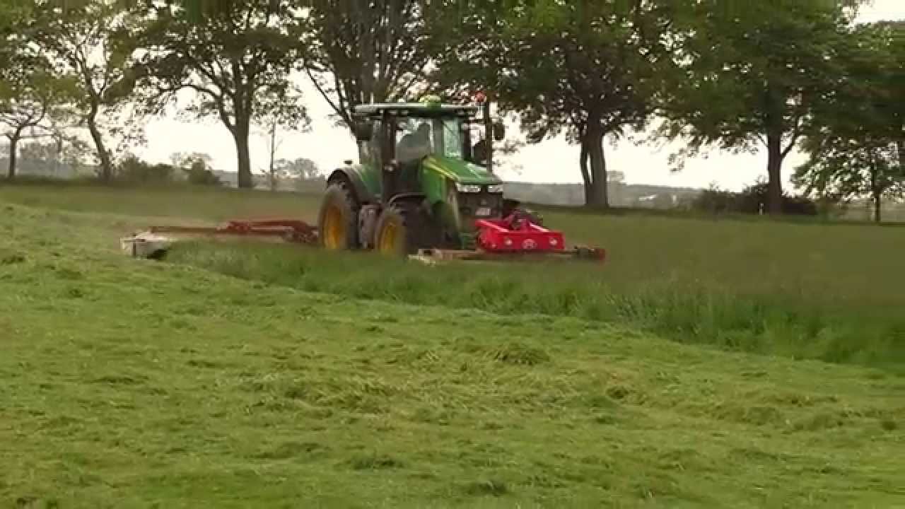 Grünfutterernte 2015 1. Schnitt mit John Deere und Lely Splendimo
