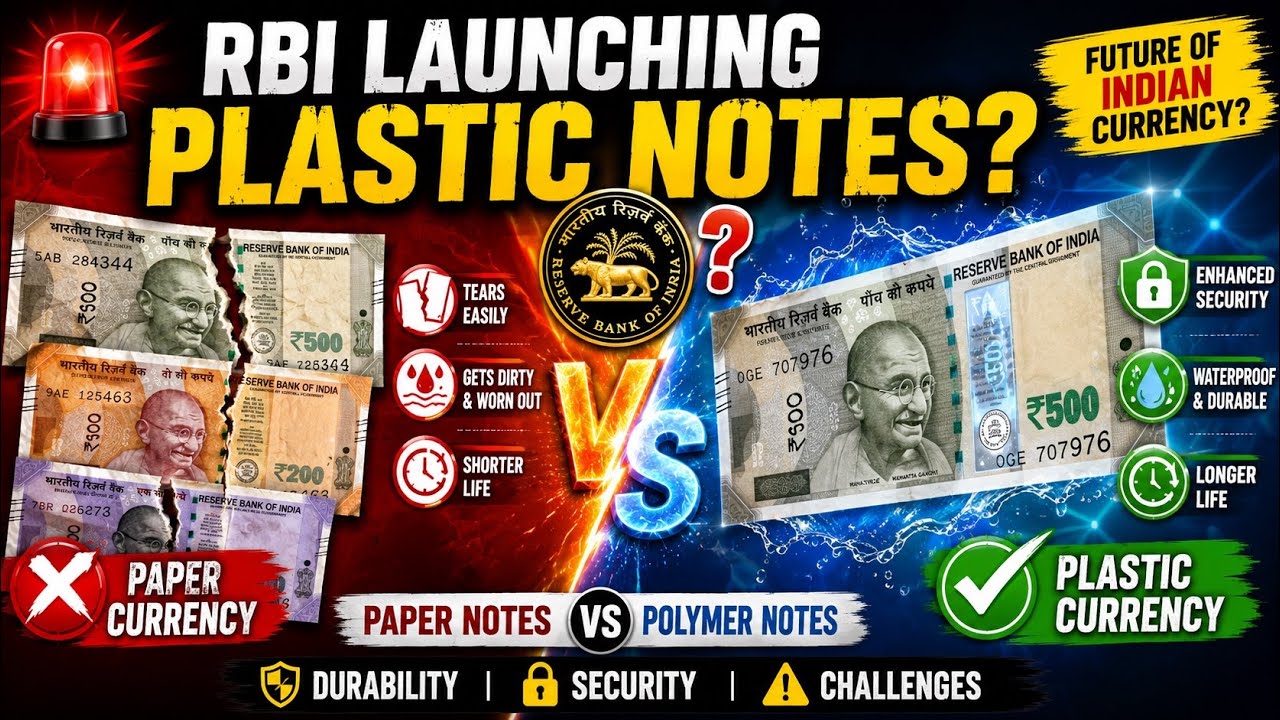 RBI launching Plastic notes in India?  Paper Notes vs Polymer l Global Insight Desk