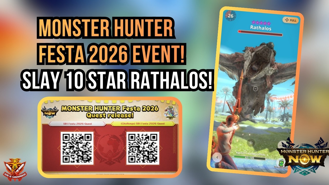 MONSTER HUNTER FESTA 2026! LIMITED TIME REWARDS! SLAY 10 STAR RATHALOS! l Monster Hunter Now
