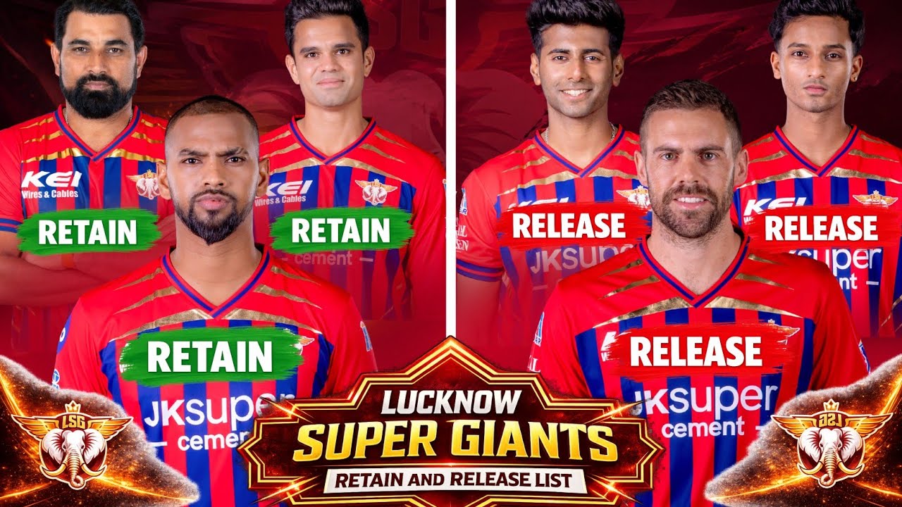 Lucknow Super Giants Release Players List IPL 2027 | LSG Target Players 2027 | IPL 2027 Trade List