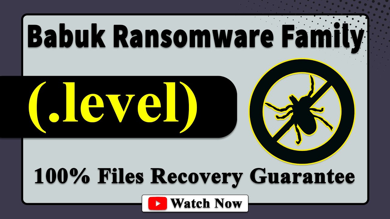 || SOLVED ✅🔘|| Level (.level) Babuk family ransomware virus - removal & Decryption