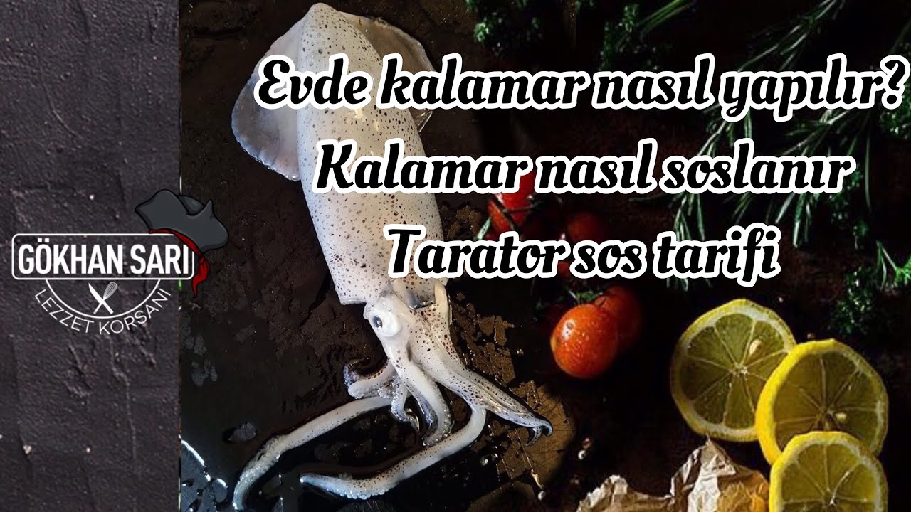 KALAMAR HAKKINDA HERŞEY!.Nasıl temizlenir,Soslanır ,Pişirilir?Tarator Sos Tarifi