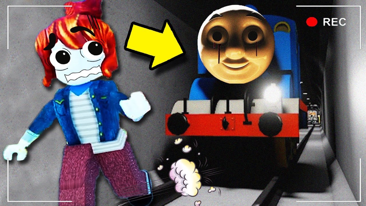 逃離恐怖的「湯瑪士小火車」!!都要被撞了竟然還有人在鐵軌上跳舞..?【恐怖爆笑遊戲】【ROBLOX】